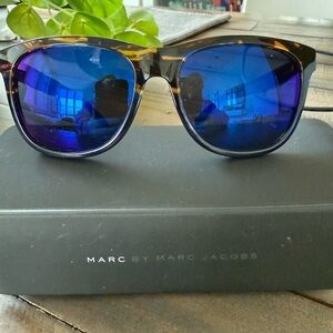 Marc by Marc Jacobs Tortoise Frame with Blue Lenses Sunglasses